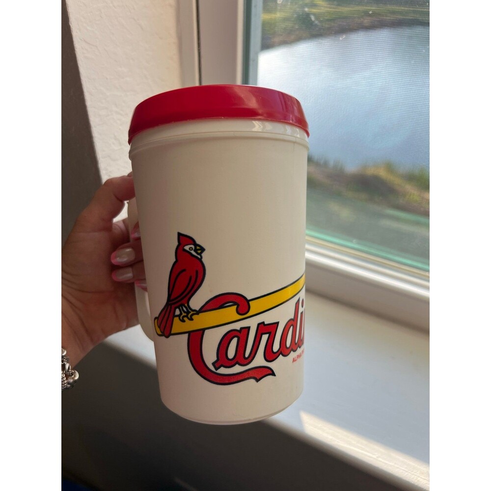 Vintage 1994 St. Louis Cardinals MLB Baseball Plastic Cup with Handle & Lid